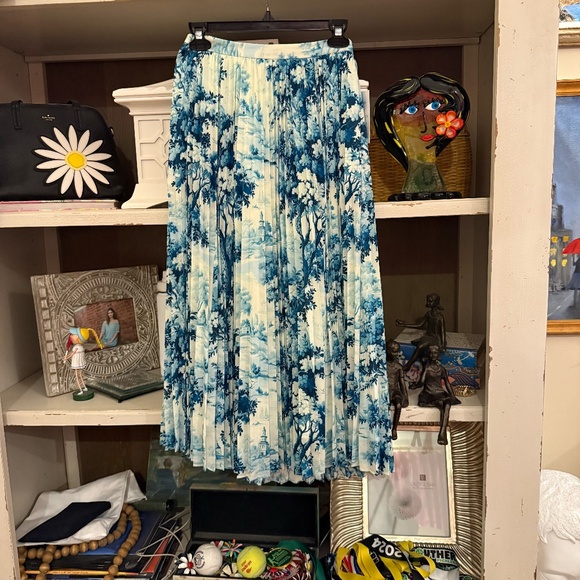 Mestiza Daniella Midi pleated Skirt french toile sz 2 - Picture 5 of 5